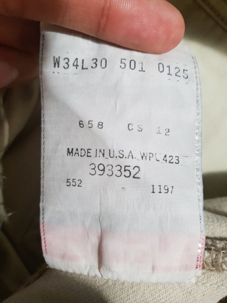 Levi's 501 Made in U.S.A оригинал