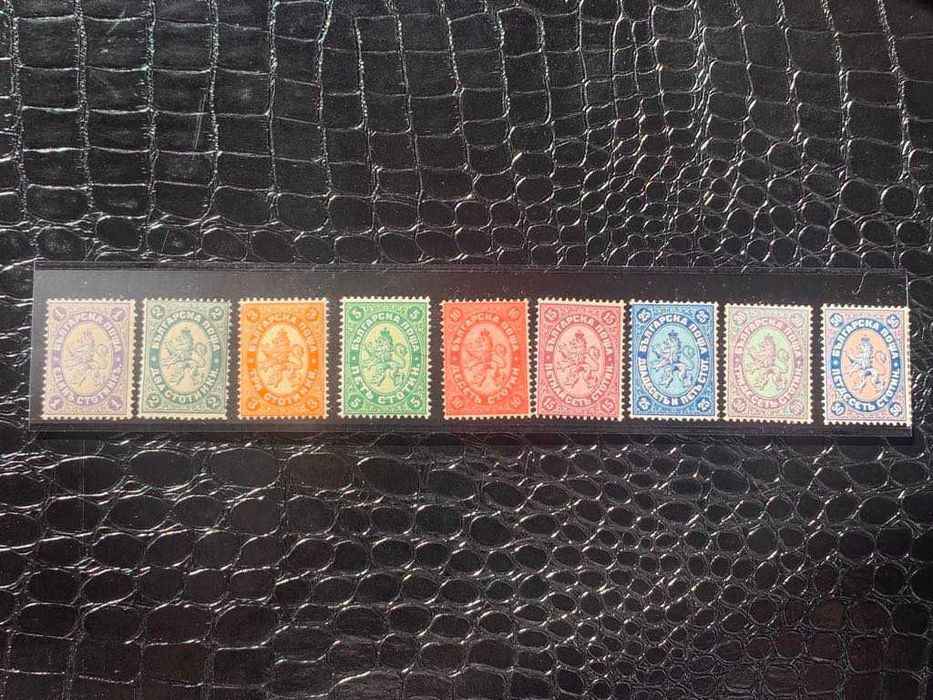 Марки,пълна серия Голям лъв I -1882 г.-Чиста(първа гума