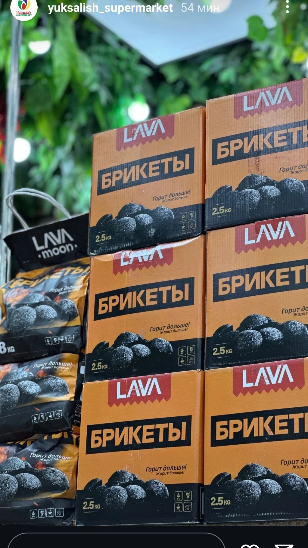 Briket Kumir Optumga harxil bor shashlik uchun hamma narsalar bor