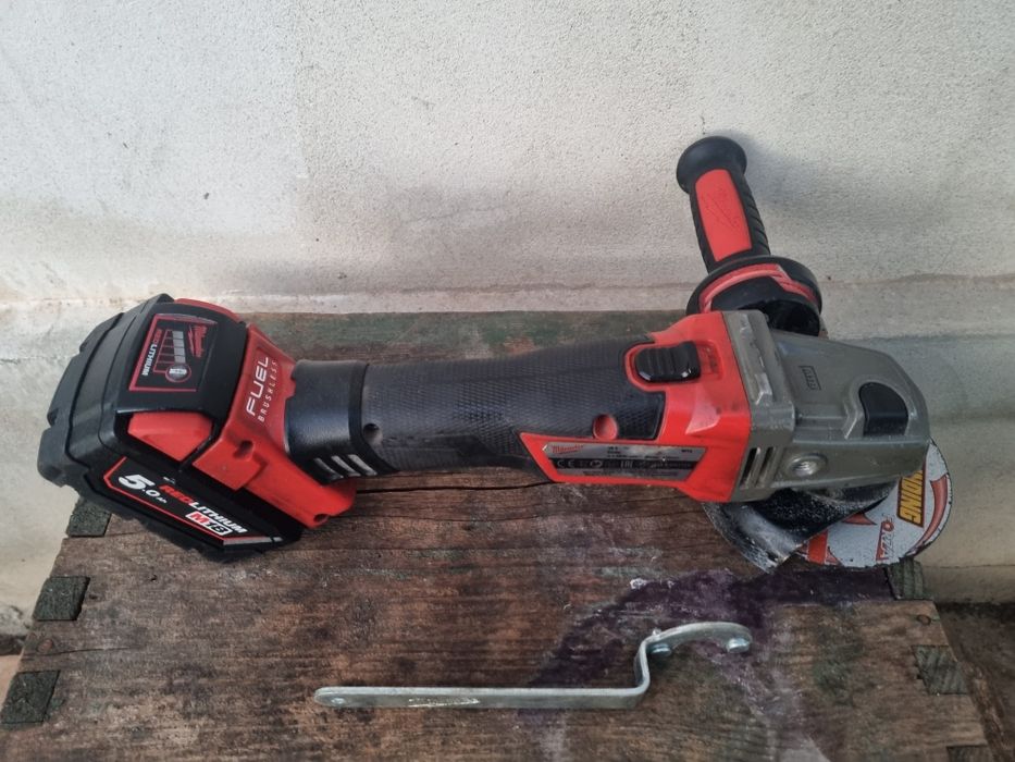 Flex milwaukee cag115x + baterie 5 amperi