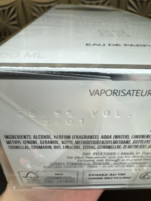 Givenchy Ange ou Demon 100ml EDP, 100% original, nou, sigilat, factura