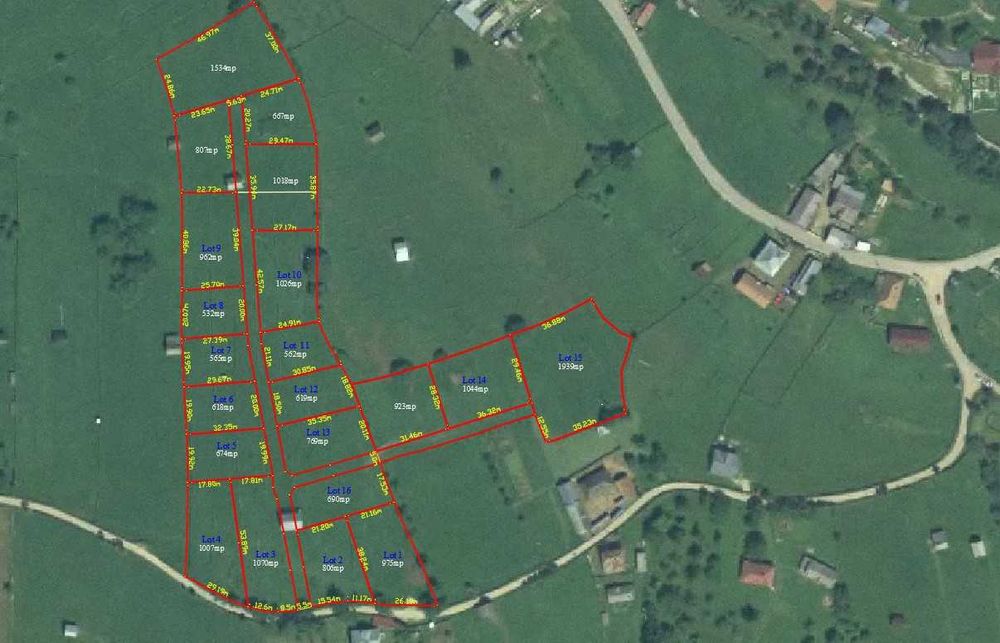 Vând loturi teren construibil  - 25euro/mp
