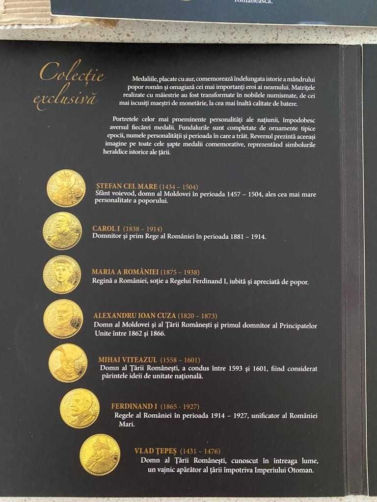 Medalii comemorative 200RON fiecare (2 albume - 14 Medelii) +garantie