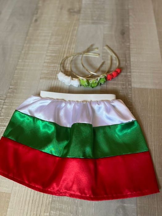 Българското знаме трикольор пола панталон диадема кърпи