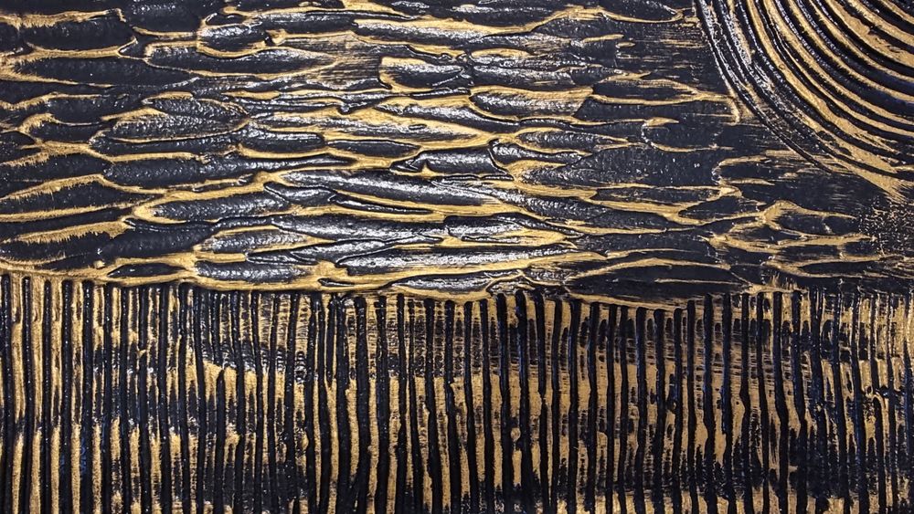 Tablou abstract realizat manual