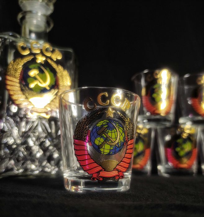 Графин и Рюмки СССР. Подарочный набор.