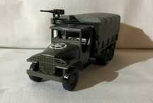 Macheta SOLIDO Camion Militar cu turela - GMC 2.5 TON 6x6 - franta -82