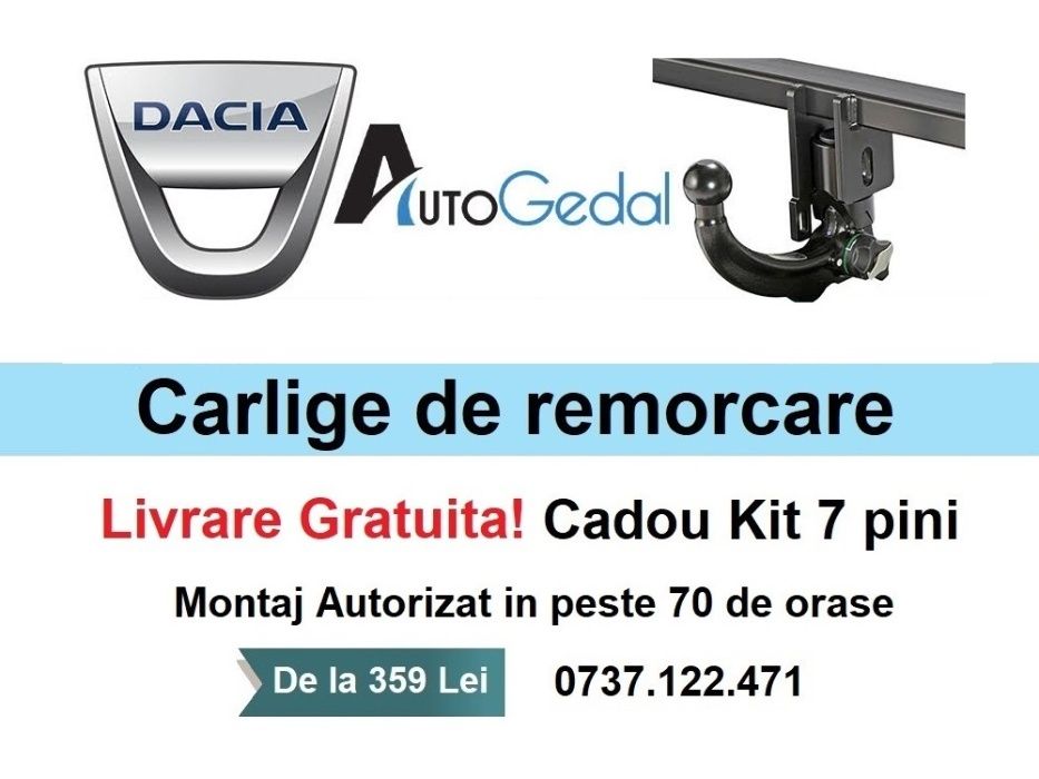 Carlig Remorcare DACIA Sandero 2008-2013 - Omologat RAR si EU