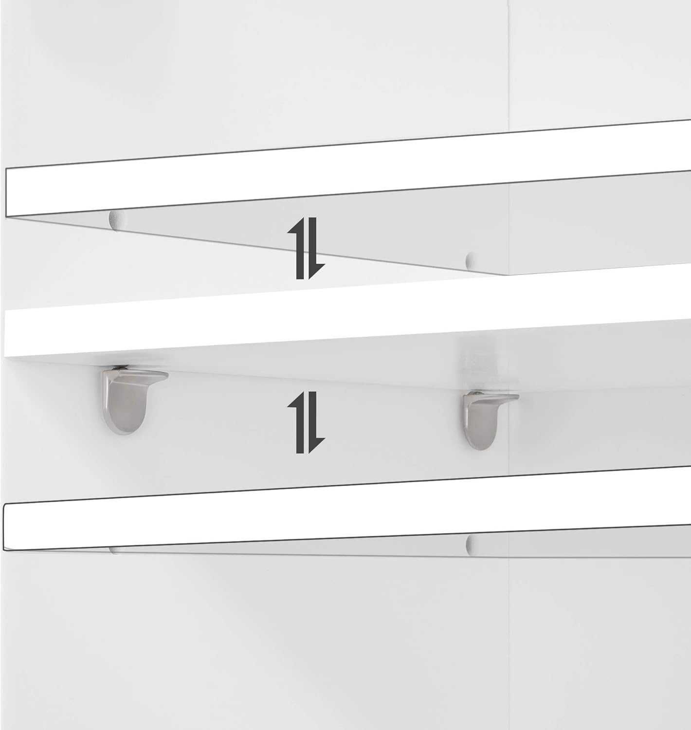 Dulap suspendat alb, rafturi reglabile, baie, bucatarie | 591745 White