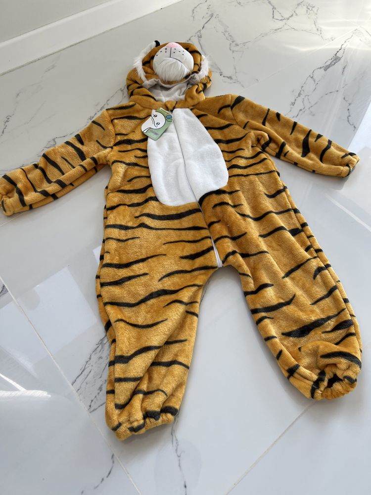 Costum tigru pentru copii plusat