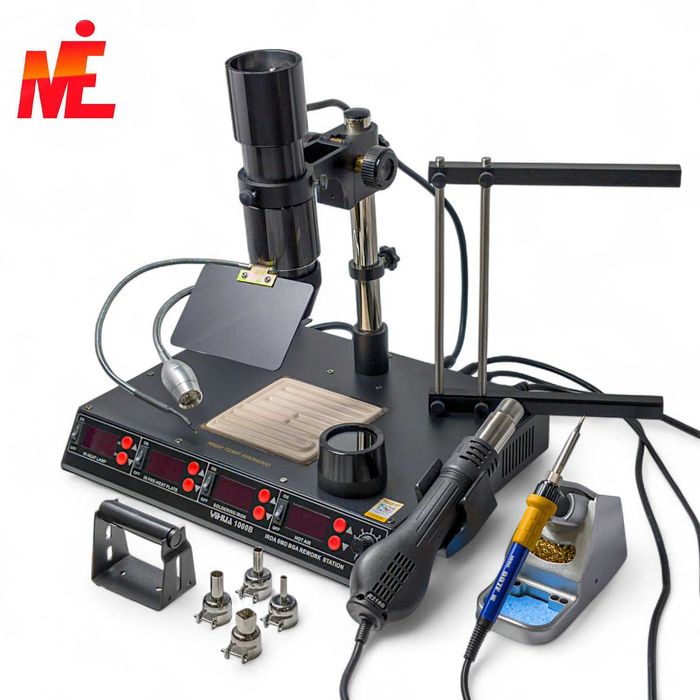 Существуют разные типы паяльных станций.