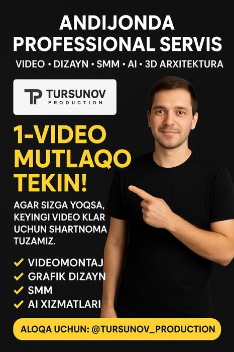 Tursunov Production — Andijondagi eng kuchli multifunksional servis!