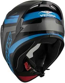 Намаление!Мото Каска VEMAR GHIBLI BASE GLOSS  BLUE ,размер S 55-56
