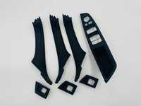 Set manere usa interior complet fata spate negru BMW Seria 5 F10 F11