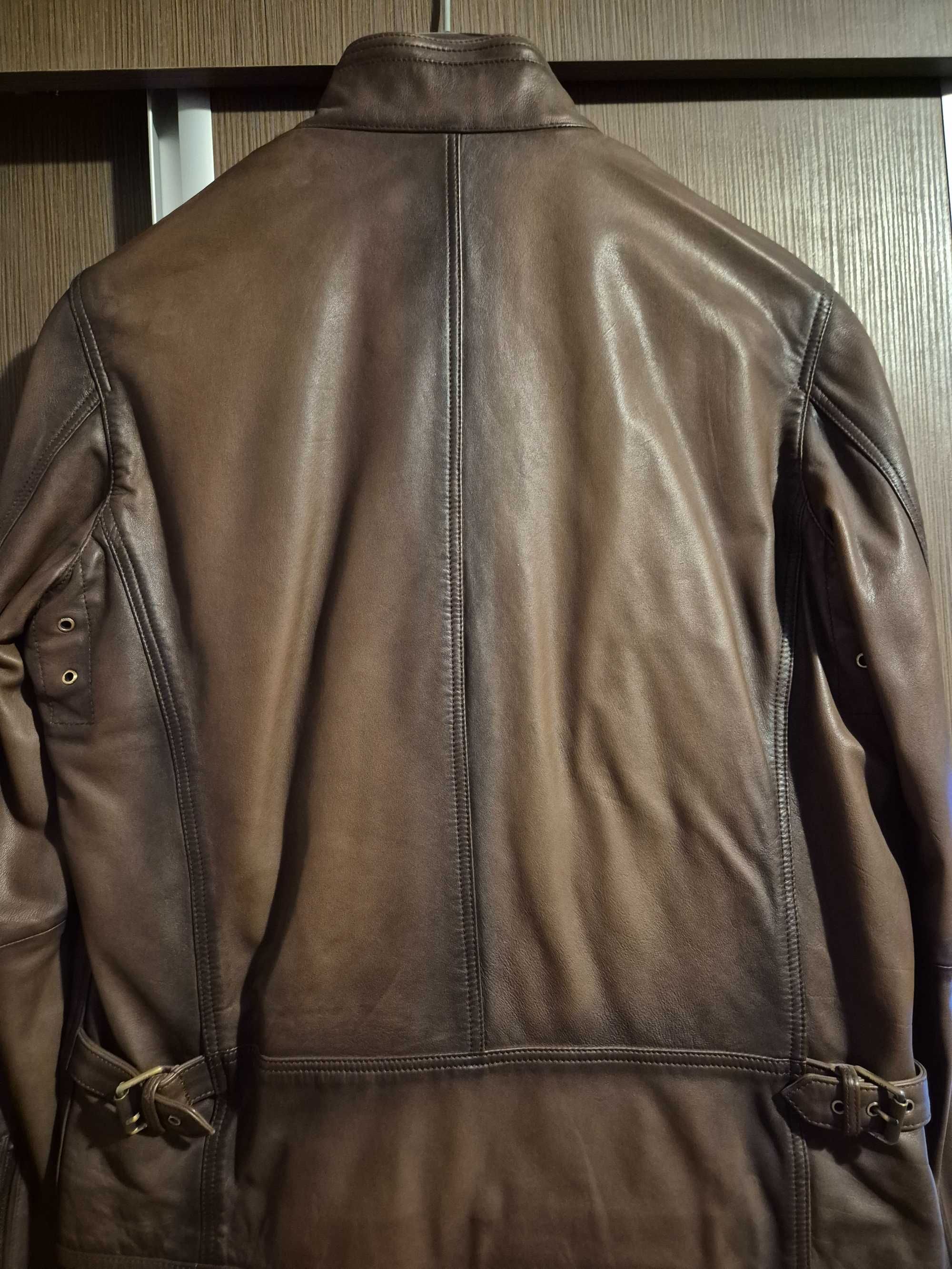 Geaca piele Massimo Dutti mărimea M