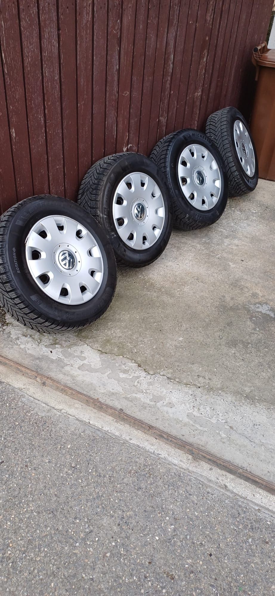 Jante vw,audi,skoda, 5×112 r15 michelin alpin6