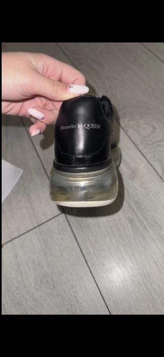 Sneakersi alexander mcqueen,talpa transparebta