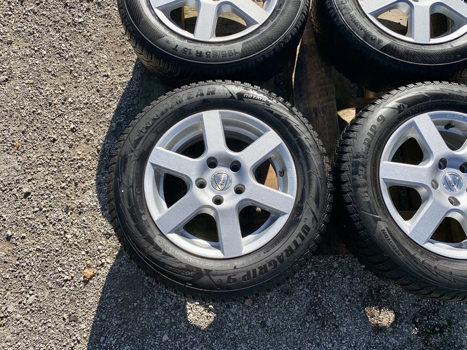 Алуминиеви джанти 15" 5x112+ЗИМНИ ГУМИ 195/65/15 за Vw,Audi,Skoda,Seat