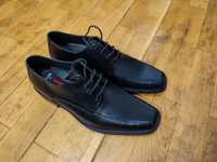 Чисто нови Lloyd by Dover мъжки черни кожени обувки номер 40