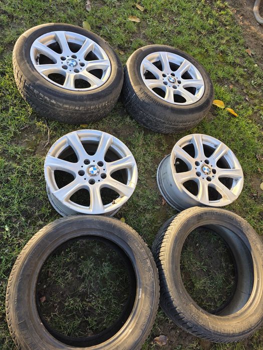 Jante bmw originale 17 cauciucuri Michelin alpin 5  215 55 17