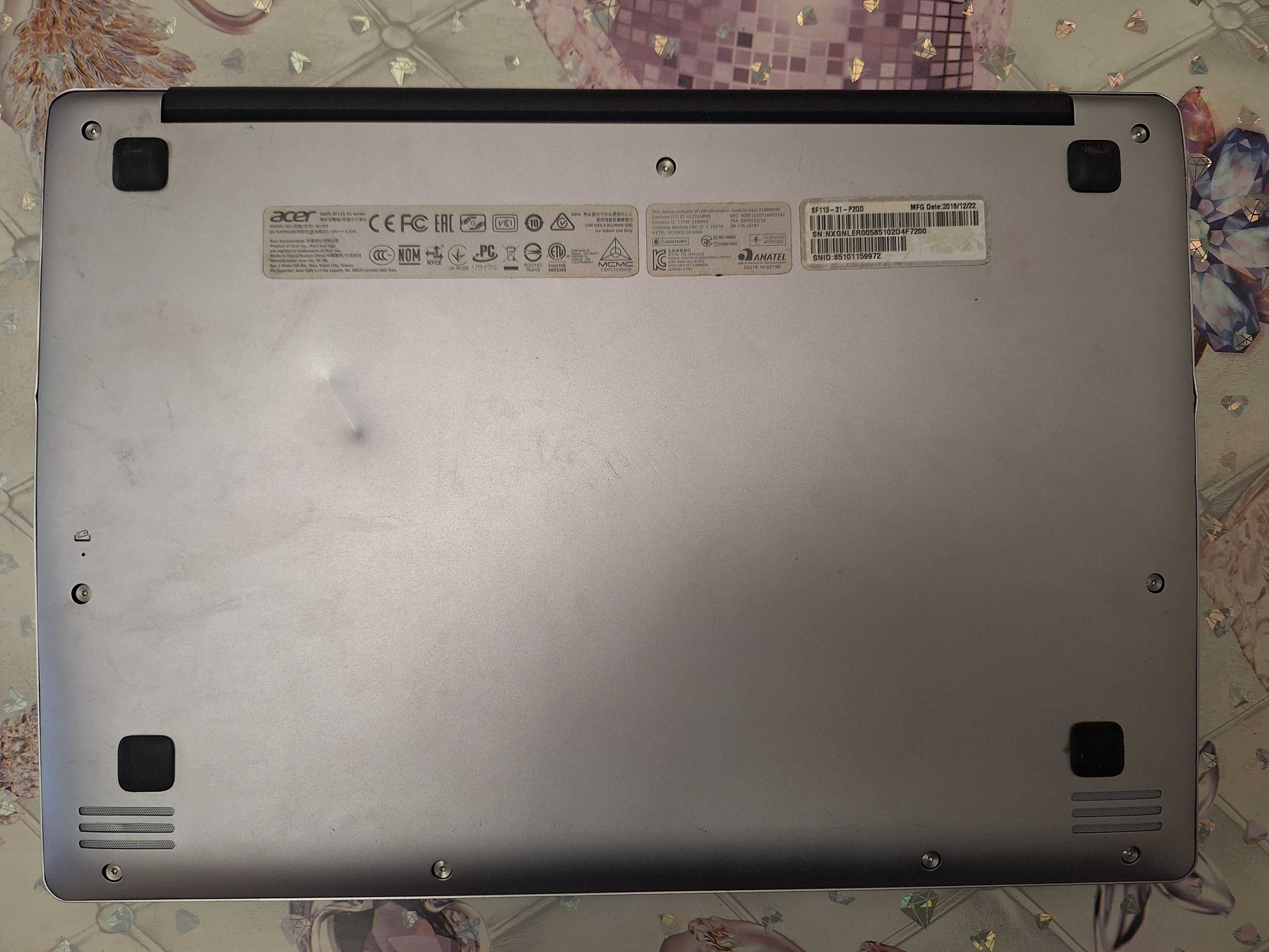 Ноутбук(ультрабук) Acer N4200 cpu 1.10 Ghz (4-х ядер) в идеале