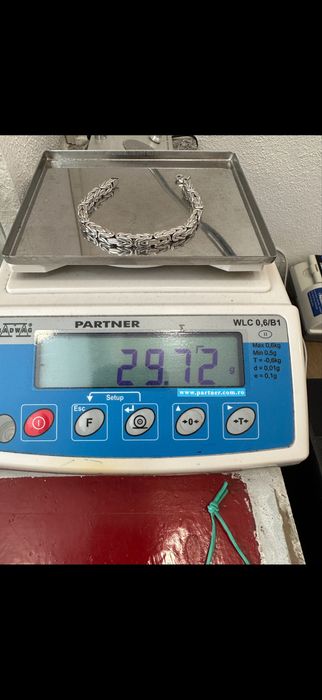 Bratara aur alb 18 karate Noua model bizantin