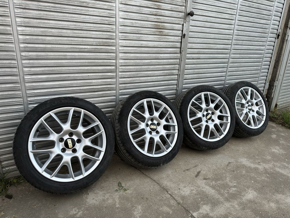 BBS 17 5x112 оригинален със гуми чисто нови