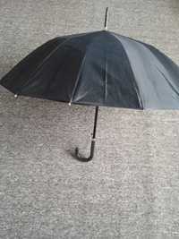 Чёрный красивый зонт