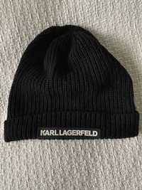 Зимна шапка Karl Lagerfeld - вълна мерино