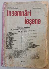 1939 INSEMNARI IESENE 2 reviste M. Sadoveanu M. Codreanu Gr. T. Popa