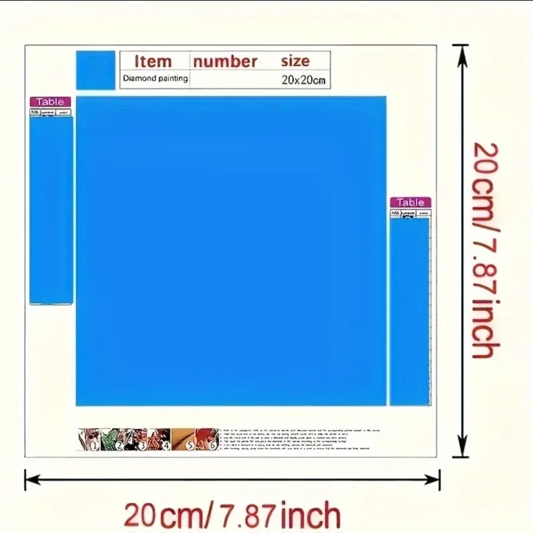 20x20cm Комплект за рисуване с диаманти - 5D