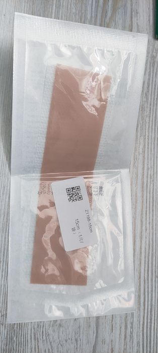 Силиконовый пластырь для лечения шрамов и ожогов. Размер 4см на 15 см