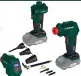Parkside set compresor digital pompa umflat pe baterie de 20V 4A 8A 2A