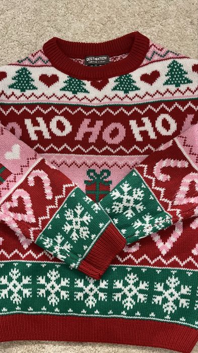 Коледен детски пуловер