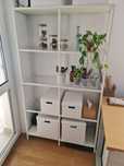 Etajeră albă IKEA sticlă