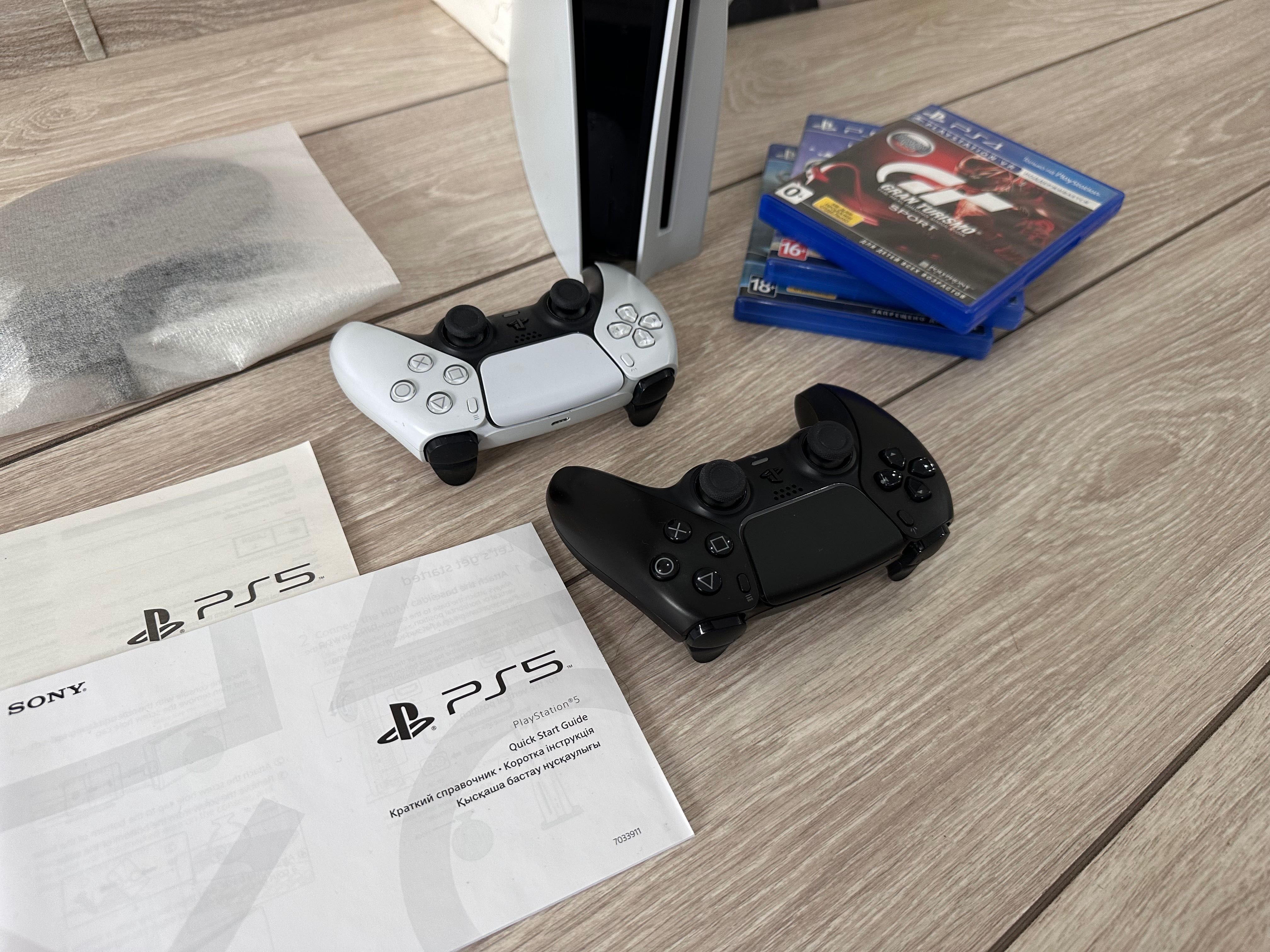Sony PlayStation 5 + 2 джойстика , игры . Ps 5 в новом состоянии  ,