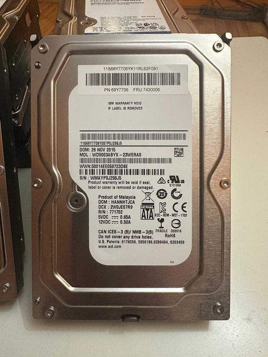 * OFERTA WOW * LOT 25 HDD PC Western Digital 500GB 7200RPM 100% Health