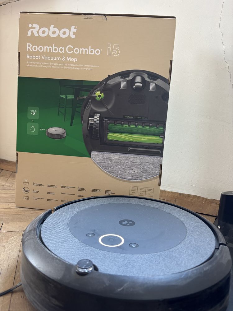 ПРАХОСМУКАЧКА РОБОТ romba combo i5 сухо и мокро почистване