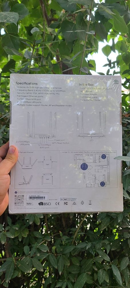Wifi roter Wavlink yahshu wifi simsiz tolqin ushoradi