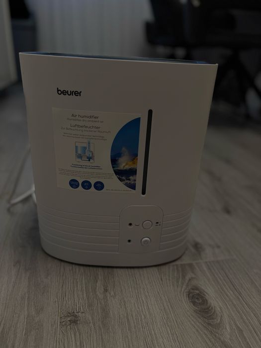Umidificator BEURER LB55, 6l, 365W, Oprire automata, alb-negru