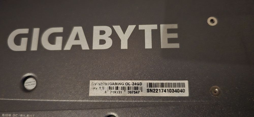 NVIDIA GeForce Gigabyte RTX 3090  24GB GDDR6