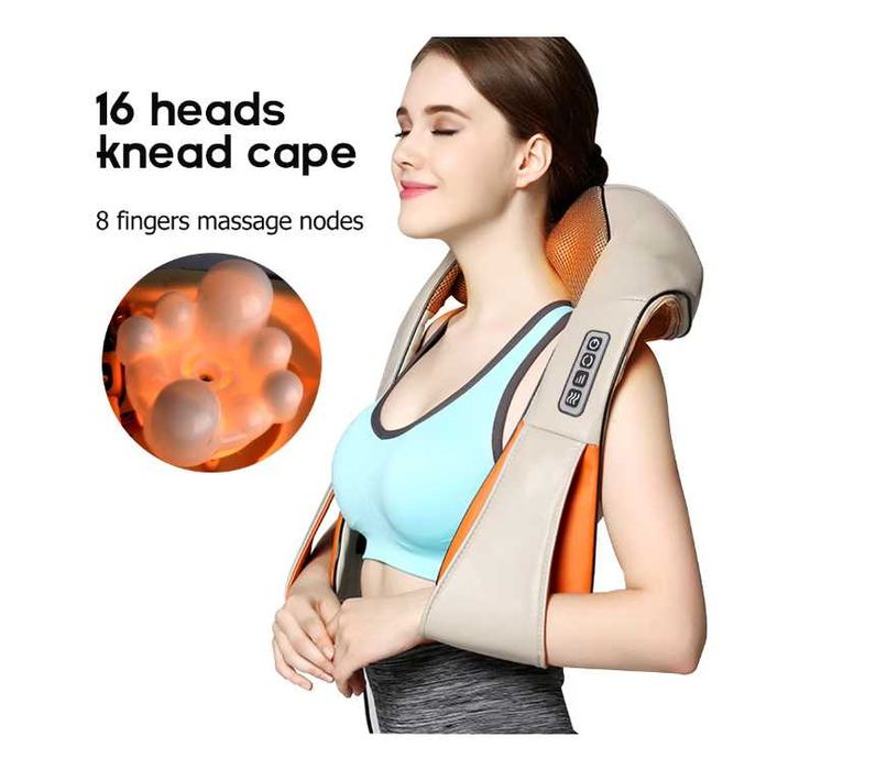 Шиацу масажор за врат, рамена ,крака и гръб Ntech 220/12vДом/Автомобил