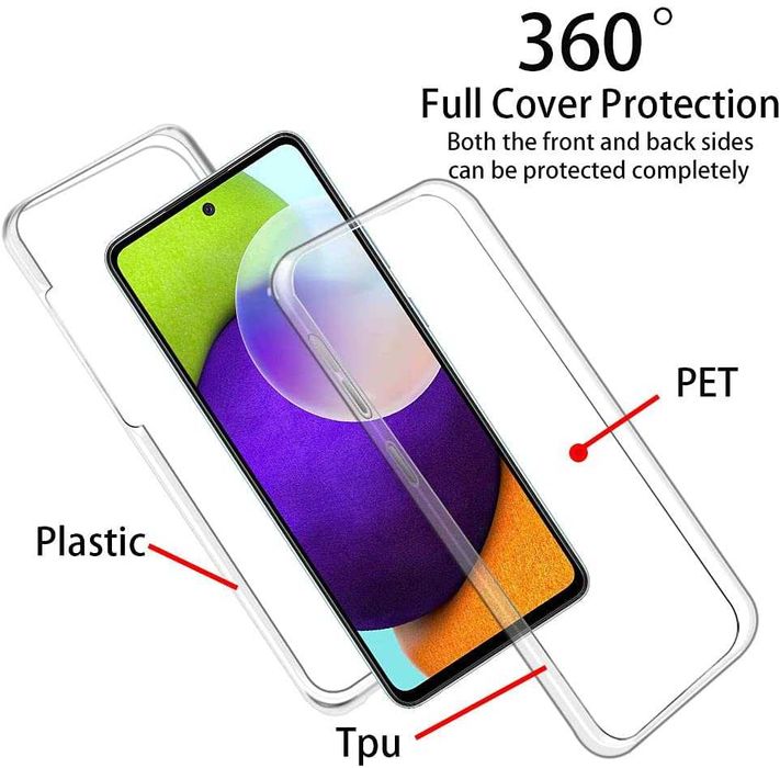 Husa CRYSTAL 360° fata + spate pt Samsung Galaxy A33 5G / A34 5G / A41