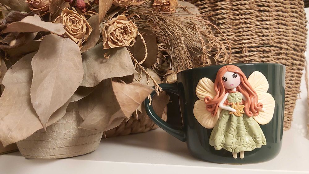 Cadou pentru fetite, sotie/iubita, cana zana handmade