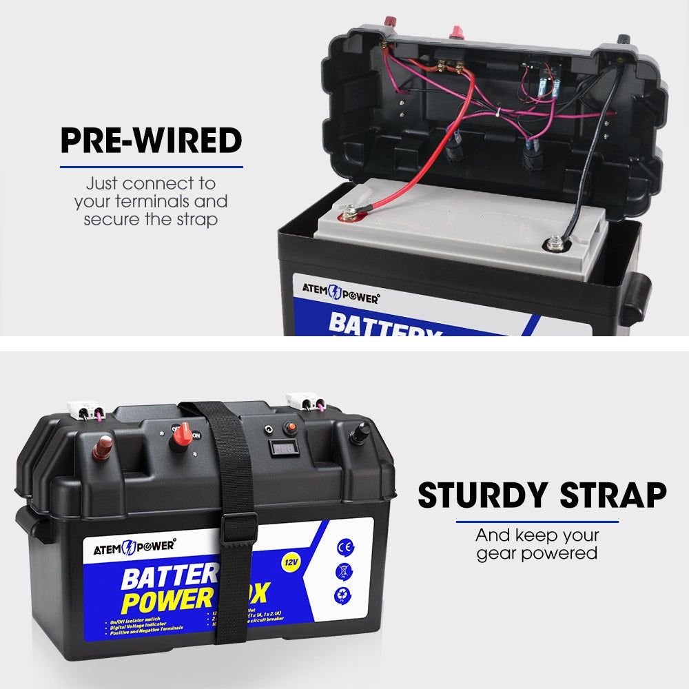 Бокс аккумуляторный 12V ATEMPOWER K-VABB004A