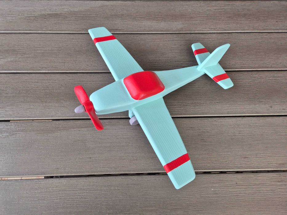 Avion din lemn jucarie unicat