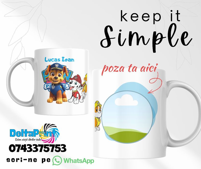 Căni personalizate – cadoul perfect! Doar 32 lei