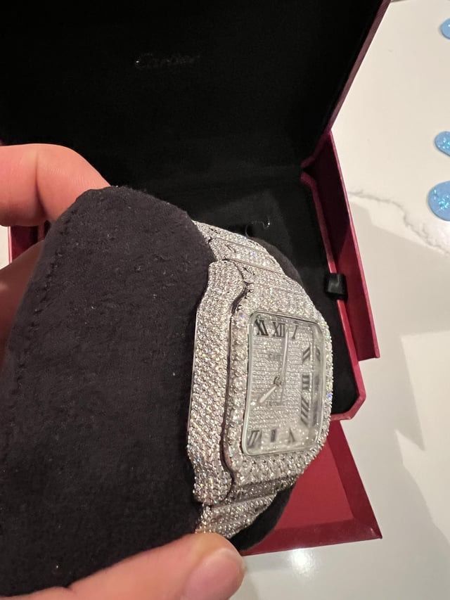Cartier Santos ICED OUT