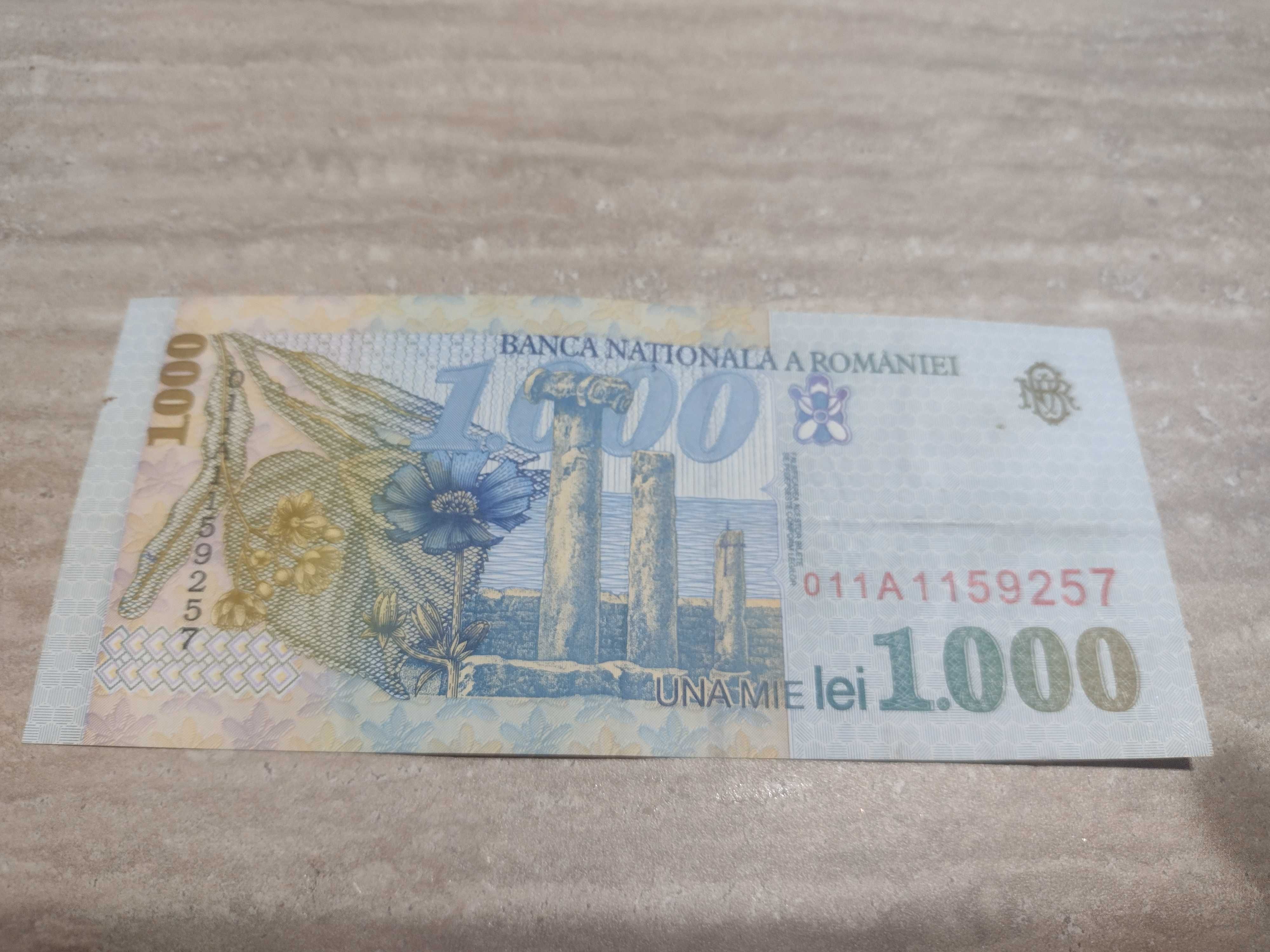 Bancnota de 1000 lei din 1998, seria A