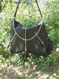 Дизайнерска дамска чанта - естествена кожа